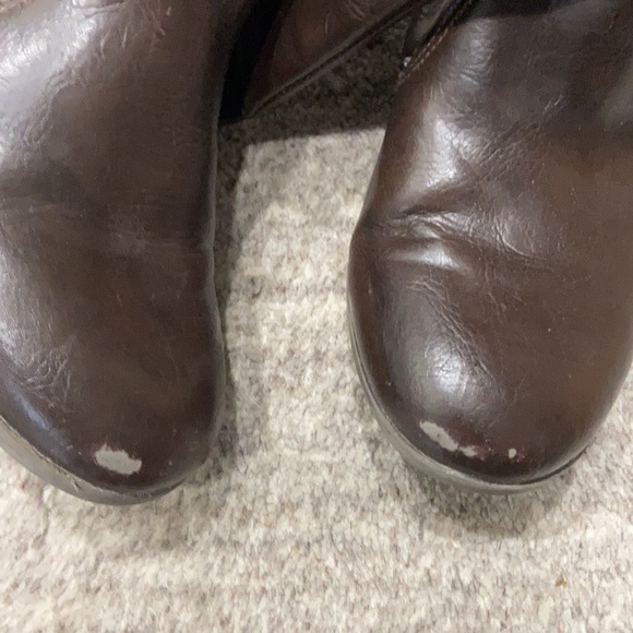 Nordstrom Girls Brown Leather Sz 2 - Picture 5 of 6